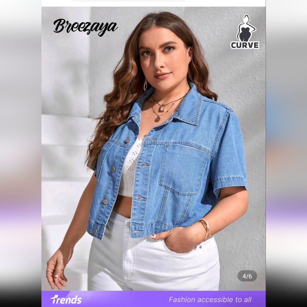 Shein Denim Crop Jacket
